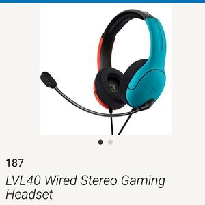 LVL40 WIRED STEREO GAME HEADSET NINTENDO SWITCH